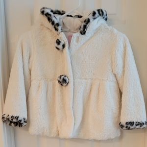 Girl Fur Hoodie Coat